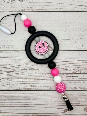Smile Rearview Mirror Charm